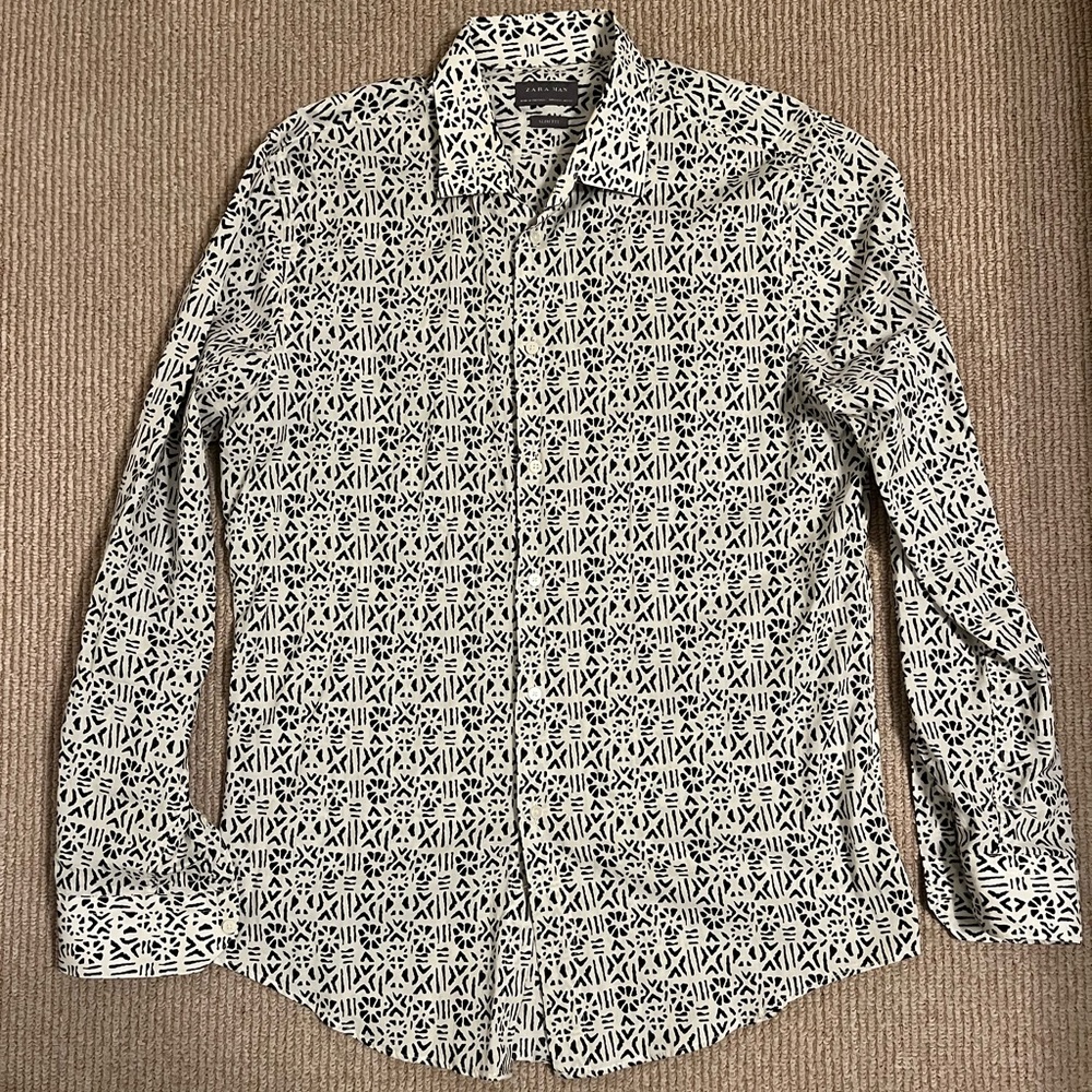 Zara Men’s Patterned Dress Shirt (L)
